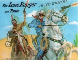 1976 The Lone Ranger and Tonto Lenticular #NNO The Lone Ranger and Tonto Front