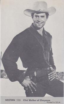 1959 Nu-Cards TV Western Stars #113 Clint Walker Front