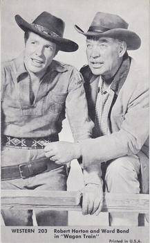 1959 Nu-Cards TV Western Stars #203 Robert Horton / Ward Bond Front