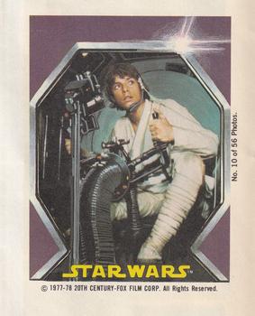 1978 Topps Star Wars Sugar Free Bubble Gum Wrappers #10 Luke Skywalker Front