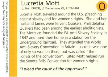 2013 Independence National Historical Park: Heroes of the Underground Railroad #NNO Lucretia Mott Back