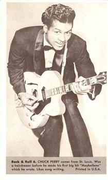 1959 Nu-Cards Rock & Roll #6 Chuck Berry Front