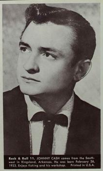 1959 Nu-Cards Rock & Roll #11 Johnny Cash Front