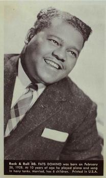 1959 Nu-Cards Rock & Roll #50 Fats Domino Front