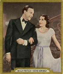 1934 Haus Bergmann Die Bunted Welt Des Films #127 Willy Fritsch / Käthe von Nagy Front