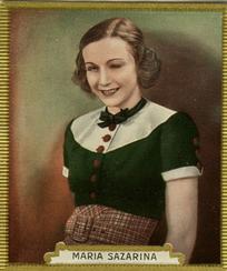 1934 Haus Bergmann Die Bunted Welt Des Films #143 Maria Sazarina Front