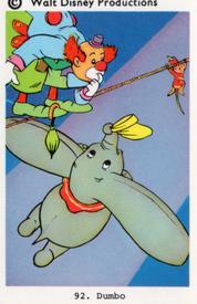 1973-76 Filmisar Numrerade Disneybilder (Numbered Disney Pictures) (Sweden) #92 Dumbo Front