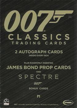 2016 Rittenhouse James Bond 007 Classics - Promos #P1 Q and Bond Back
