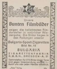 1935 Bunte Filmbilder #15 Willy Fritsch / Willi Schaeffers Back