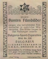 1935 Bunte Filmbilder #226 Max Schmeling / Anny Ondra Back