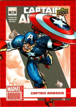 2020-21 Upper Deck Marvel Annual #1 Captain America Front