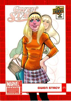 2020-21 Upper Deck Marvel Annual #3 Gwen Stacy Front