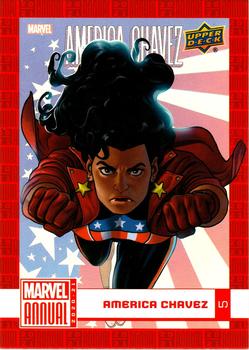 2020-21 Upper Deck Marvel Annual #5 America Chavez Front