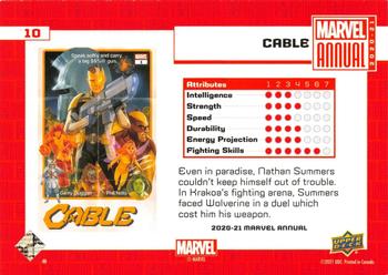2020-21 Upper Deck Marvel Annual #10 Cable Back