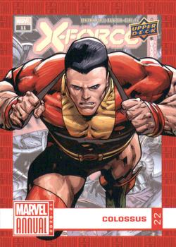 2020-21 Upper Deck Marvel Annual #22 Colossus Front