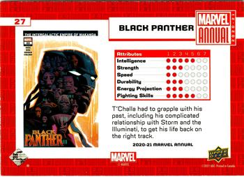 2020-21 Upper Deck Marvel Annual #27 Black Panther Back