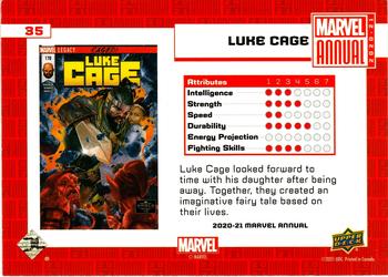 2020-21 Upper Deck Marvel Annual #35 Luke Cage Back