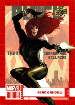 2020-21 Upper Deck Marvel Annual #39 Black Widow Front