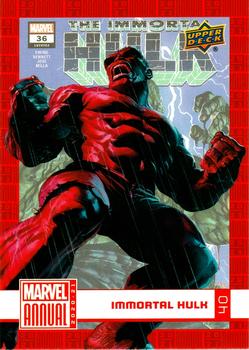2020-21 Upper Deck Marvel Annual #40 Immortal Hulk Front