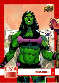 2020-21 Upper Deck Marvel Annual #41 She-Hulk Front