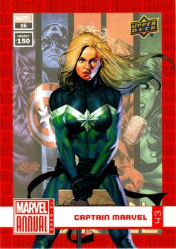 2020-21 Upper Deck Marvel Annual #43 Captain Marvel Front