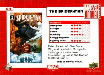2020-21 Upper Deck Marvel Annual #54 The Spider-Man Back