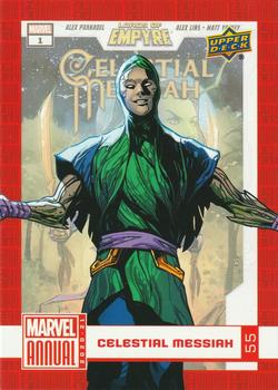 2020-21 Upper Deck Marvel Annual #55 Celestial Messiah Front