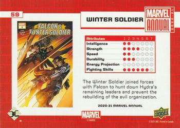 2020-21 Upper Deck Marvel Annual #59 Winter Soldier Back