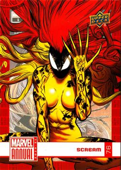 2020-21 Upper Deck Marvel Annual #76 Scream Front