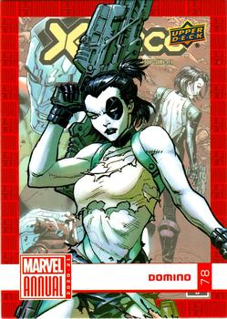 2020-21 Upper Deck Marvel Annual #78 Domino Front