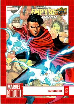 2020-21 Upper Deck Marvel Annual #80 Wiccan Front