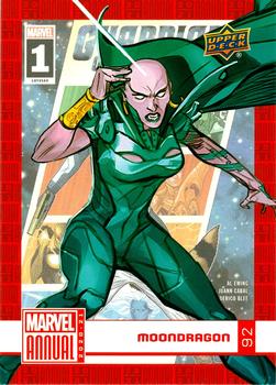 2020-21 Upper Deck Marvel Annual #92 Moondragon Front