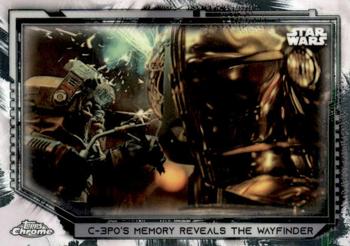2021 Topps Chrome Star Wars Legacy #9 C-3PO's Memory Reveals The Wayfinder Front