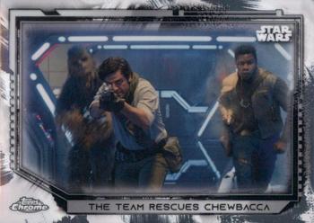 2021 Topps Chrome Star Wars Legacy #11 The Team Rescues Chewbacca Front