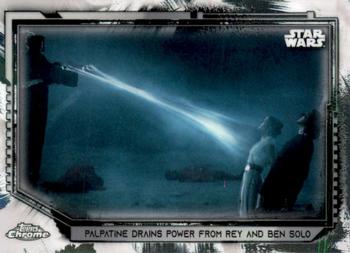 2021 Topps Chrome Star Wars Legacy #22 Palpatine Drains Power From Rey And Ben Solo Front