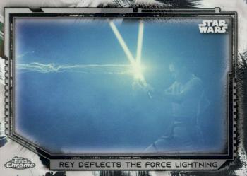 2021 Topps Chrome Star Wars Legacy #25 Rey Deflects The Force Lightning Front