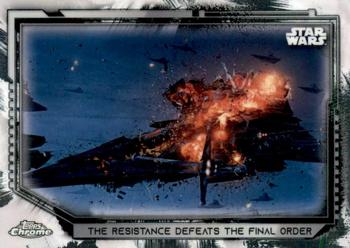 2021 Topps Chrome Star Wars Legacy #28 The Resistance Defeats The Final Order Front