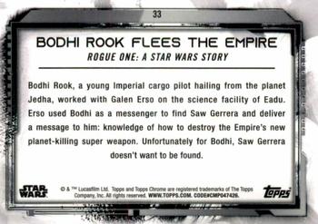 2021 Topps Chrome Star Wars Legacy #33 Bodhi Rook Flees The Empire Back