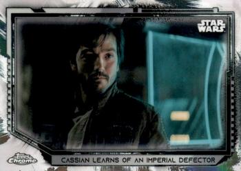2021 Topps Chrome Star Wars Legacy #34 Cassian Learns Of An Imperial Defector Front