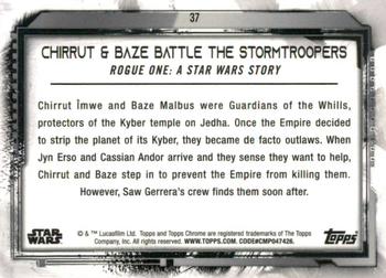 2021 Topps Chrome Star Wars Legacy #37 Chirrut & Baze Battle The Stormtroopers Back