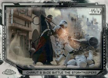 2021 Topps Chrome Star Wars Legacy #37 Chirrut & Baze Battle The Stormtroopers Front