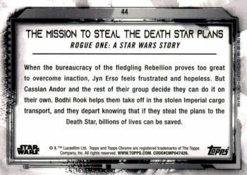 2021 Topps Chrome Star Wars Legacy #44 The Mission To Steal The Death Star Plans Back