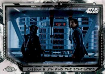 2021 Topps Chrome Star Wars Legacy #48 Cassian & Jyn Find The Schematics Front