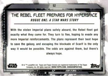 2021 Topps Chrome Star Wars Legacy #52 The Rebel Fleet Prepares For Hyperspace Back