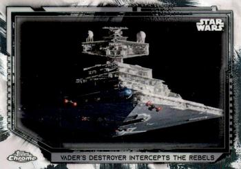 2021 Topps Chrome Star Wars Legacy #53 Vader's Destroyer Intercepts Rebels Front