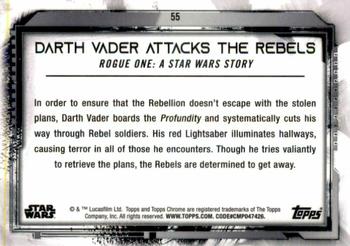 2021 Topps Chrome Star Wars Legacy #55 Darth Vader Attacks The Rebels Back