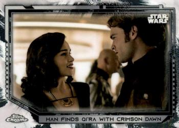 2021 Topps Chrome Star Wars Legacy #70 Han Finds Qi'ra With Crimson Dawn Front