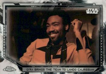 2021 Topps Chrome Star Wars Legacy #73 Qi'ra Brings The Team To Lando Calrissian Front