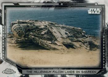 2021 Topps Chrome Star Wars Legacy #79 The Millennium Falcon Lands On Savareen Front