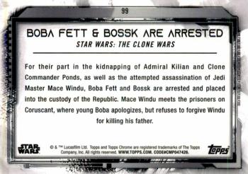 2021 Topps Chrome Star Wars Legacy #99 Boba Fett & Bossk Are Arrested Back